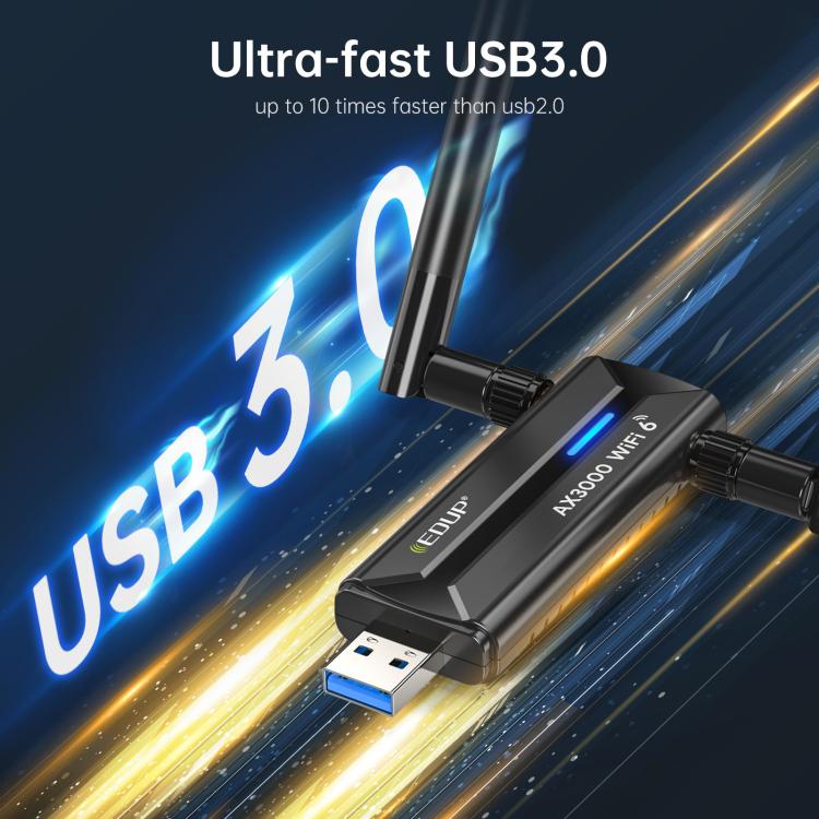 EDUP EP-AX1672 AX3000 USB 3.0 Wireless WiFi 6E Adapter 802.11g High Power Wireless USB Adapter 2.4GHz & 5GHz & 6GHz with Chipset MT7621AU EDUP EP-AX1672 AX3000 USB 3.0 Wireless WiFi 6E Adapter 802.11g High Power Wireless USB Adapter 2.4GHz & 5GHz & 6GHz with Chipset MT7621AU